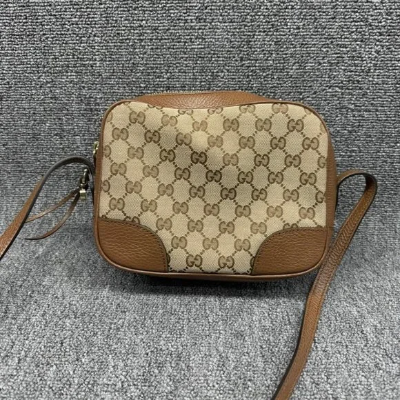 GUCCI Bree Brown Cloth Shoulder Bag 550-022625 - Picture 2 of 14